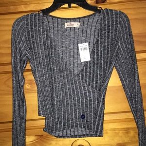 Long sleeve crop shirt from Hollister